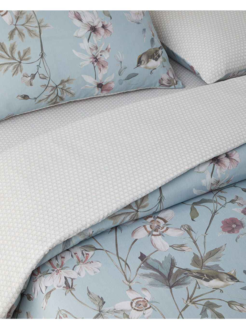 Sarı Whispers Dijital Baskılı Kolay Ütülenir  Çift Kişilik Nevresim Takımı 200x220 cm Seledon-5