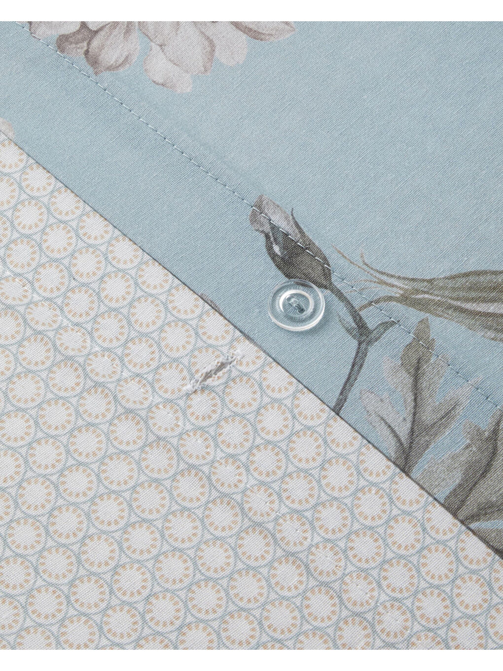 Sarı Whispers Dijital Baskılı Kolay Ütülenir  Çift Kişilik Nevresim Takımı 200x220 cm Seledon-6