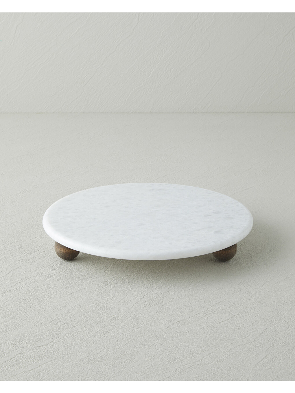 Elegant Mermer Kek Standı 25 Cm Beyaz