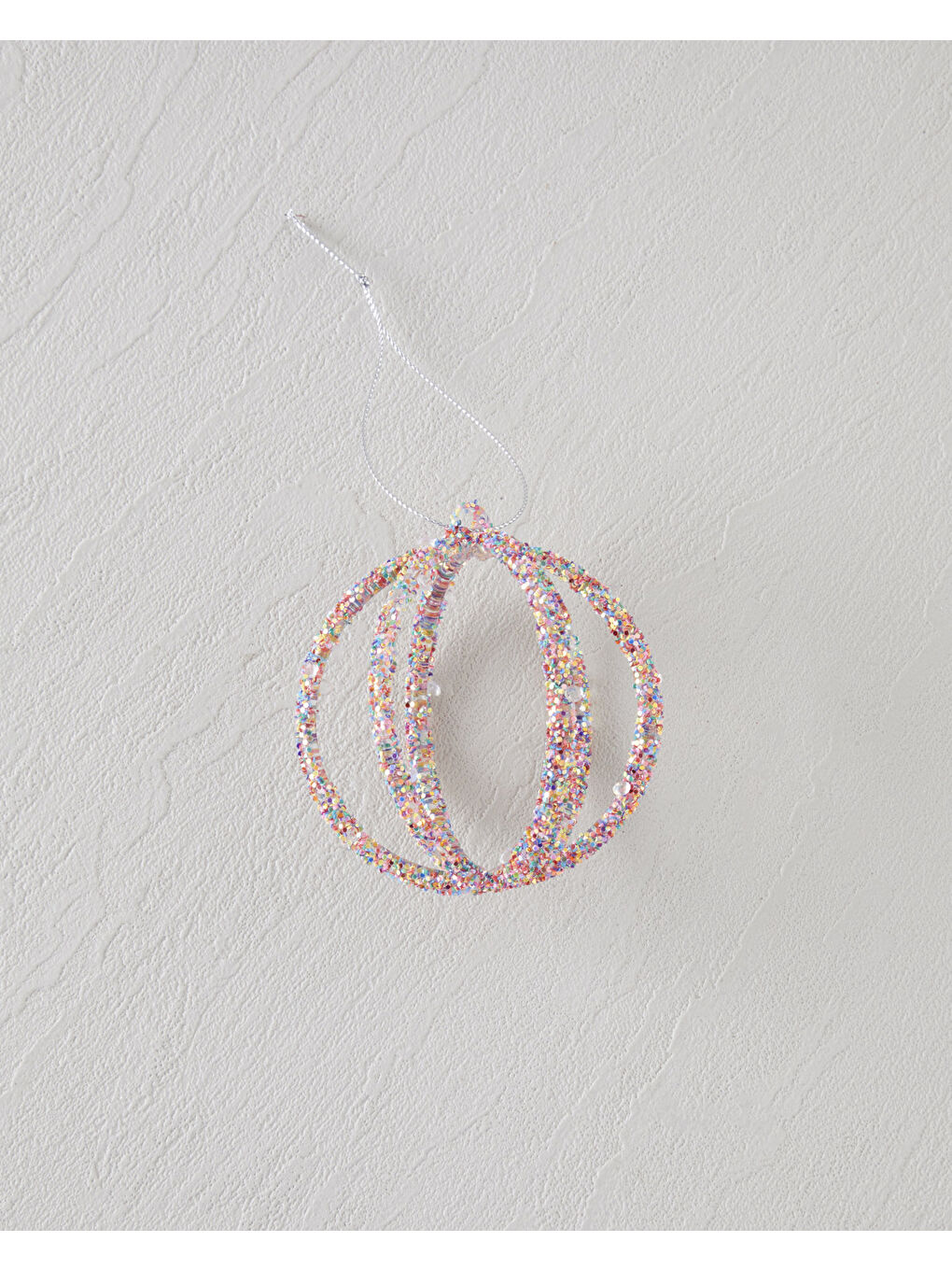 Beyaz Cabella Yılbaşı Ağaç Süsü 8X8X8,5 cm Multicolor