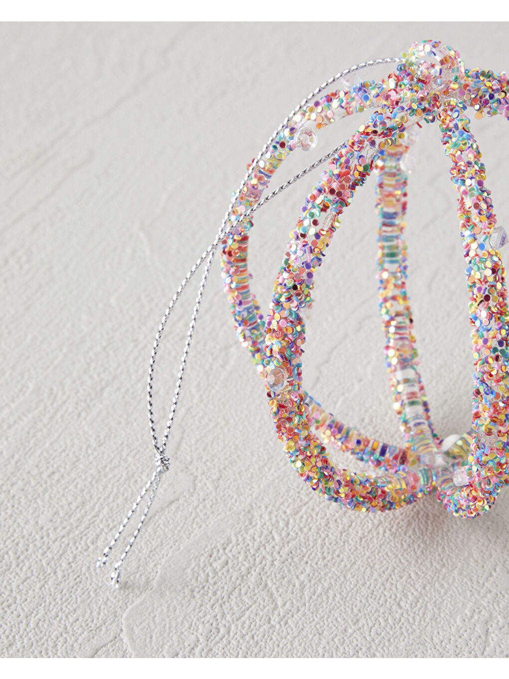 Beyaz Cabella Yılbaşı Ağaç Süsü 8X8X8,5 cm Multicolor-2