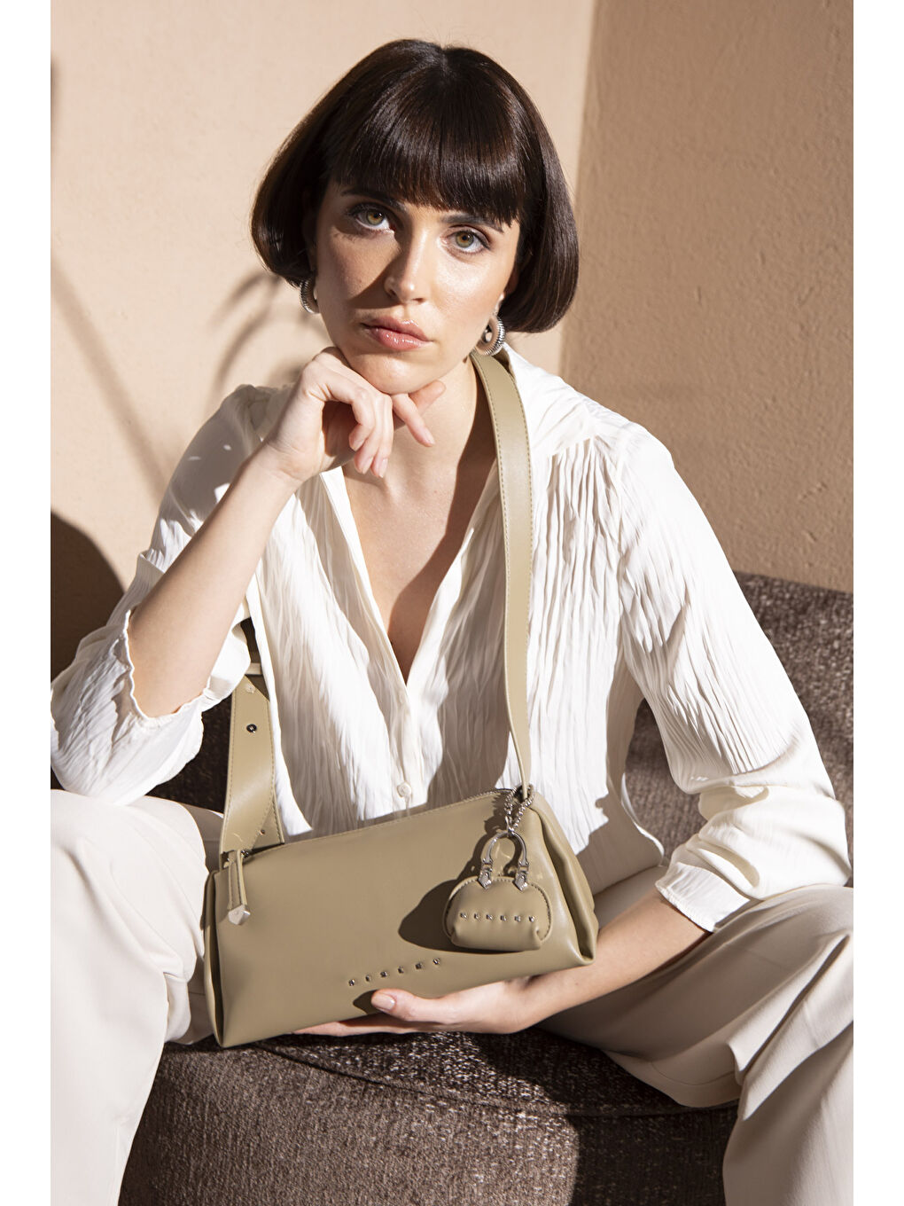 Sisley Yeşil Kadin Kol Çantasi Yeşi̇l SLY178 - 1