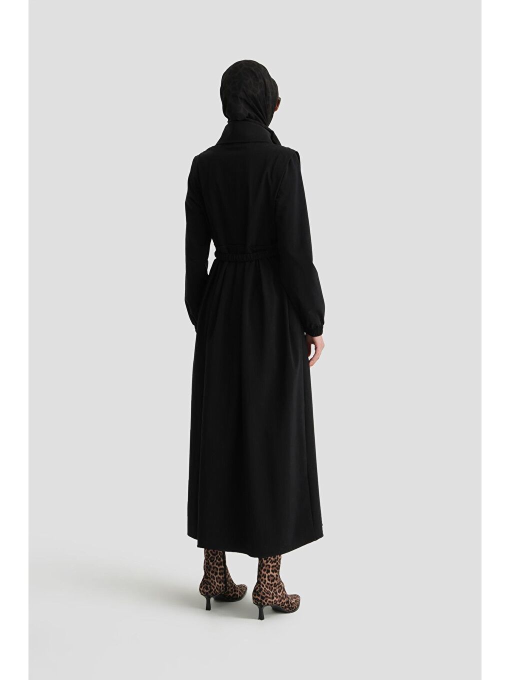 Tokalı Ve Fermuarlı Spor Elbise 24K9910 Lacivert-4