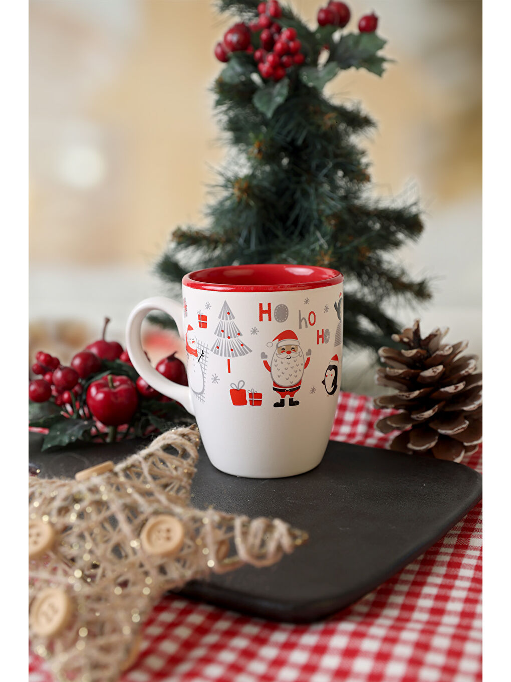 Karışık Yeni Yıl Christmas Joy Kupa 9 cm-3