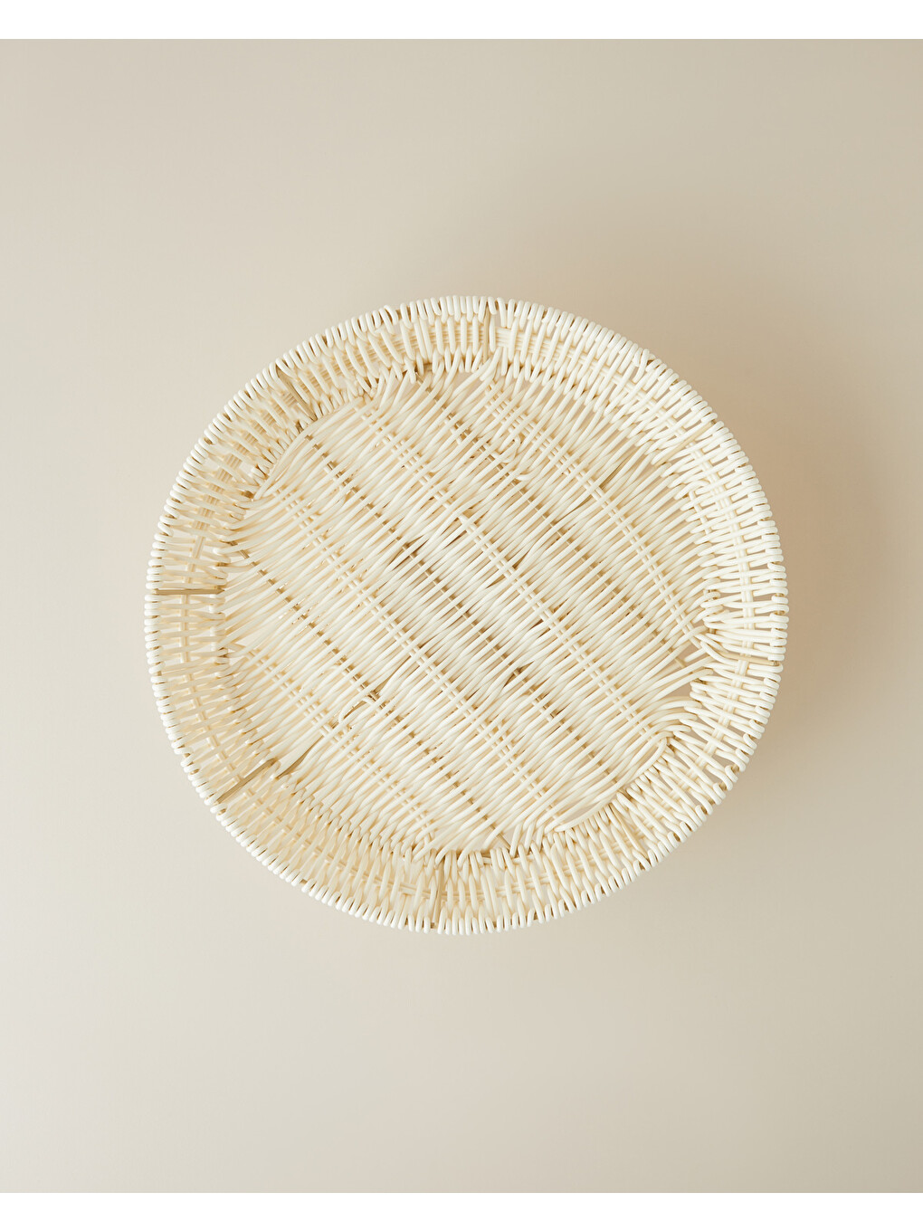 Ekru Coastlinear Plastik Kek Standı 30x9 Cm Krem-2
