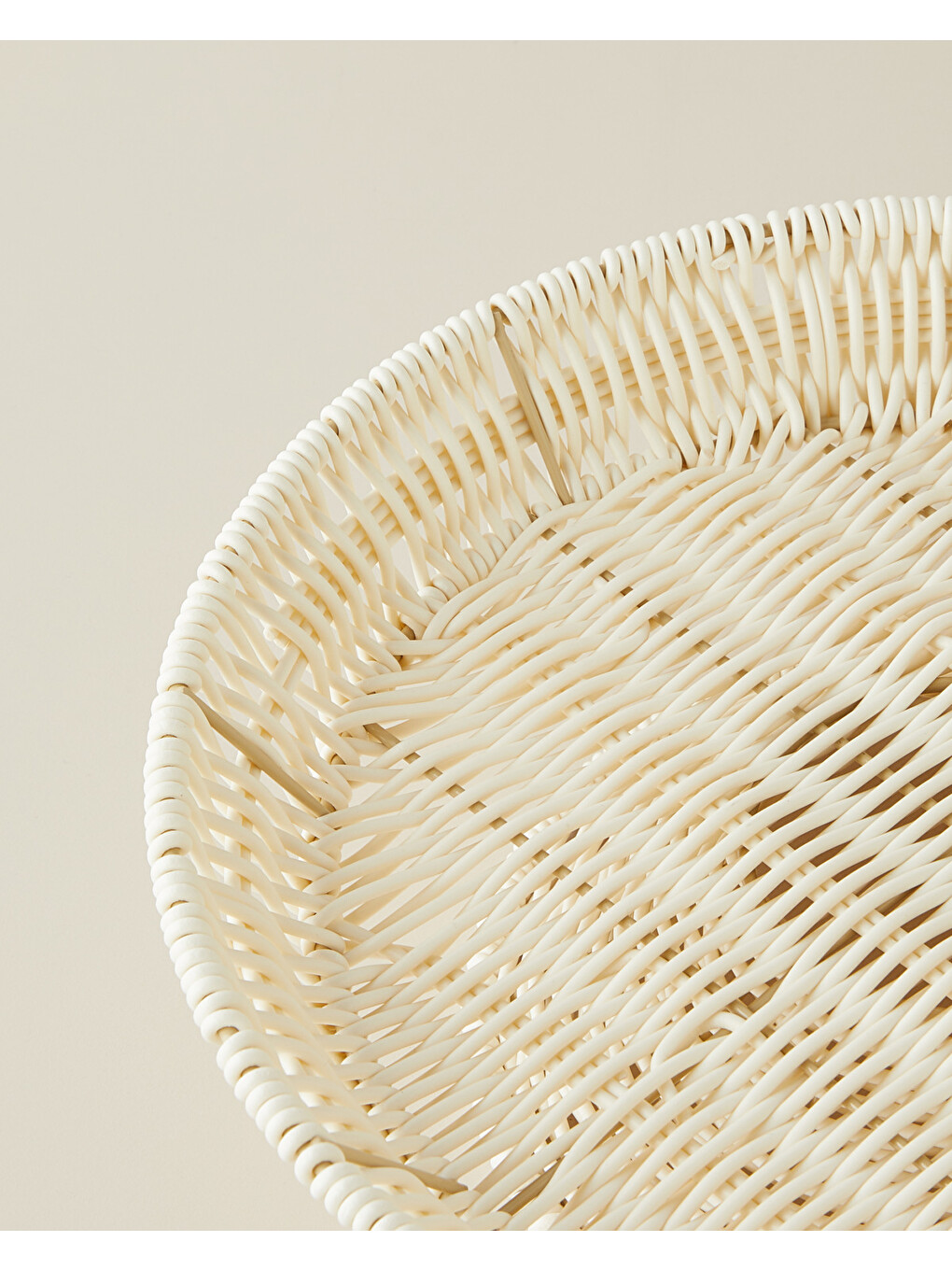 Ekru Coastlinear Plastik Kek Standı 30x9 Cm Krem-3