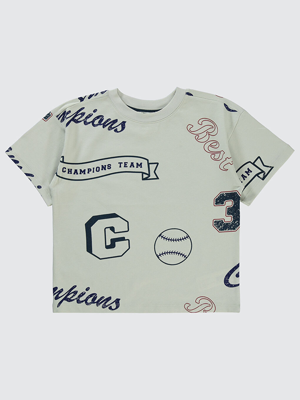 Boys Erkek Çocuk Tişört 6-9 Yaş Lacivert