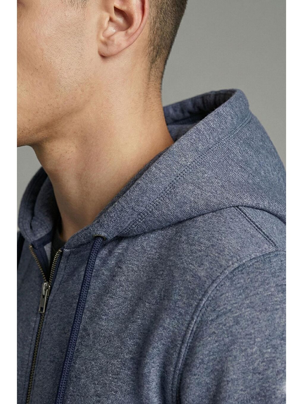 Giotelli Erkek Lacivert Standart Fit Pamuklu Kapüşonlu Eşofman Takımı-2