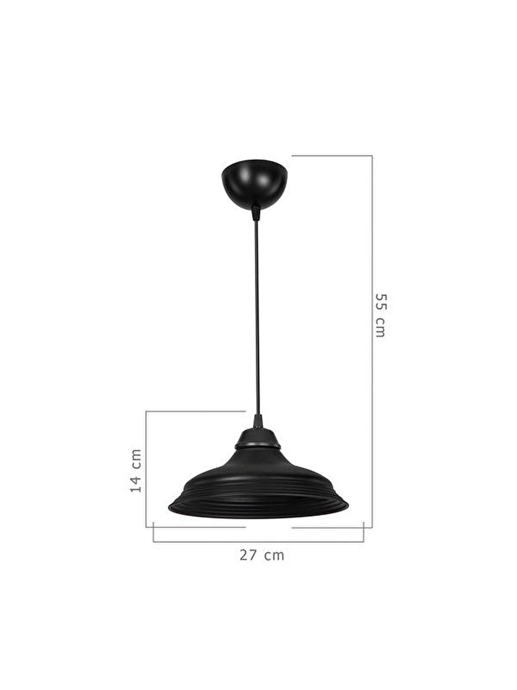 Lama Metal Sarkıt - Siyah-3