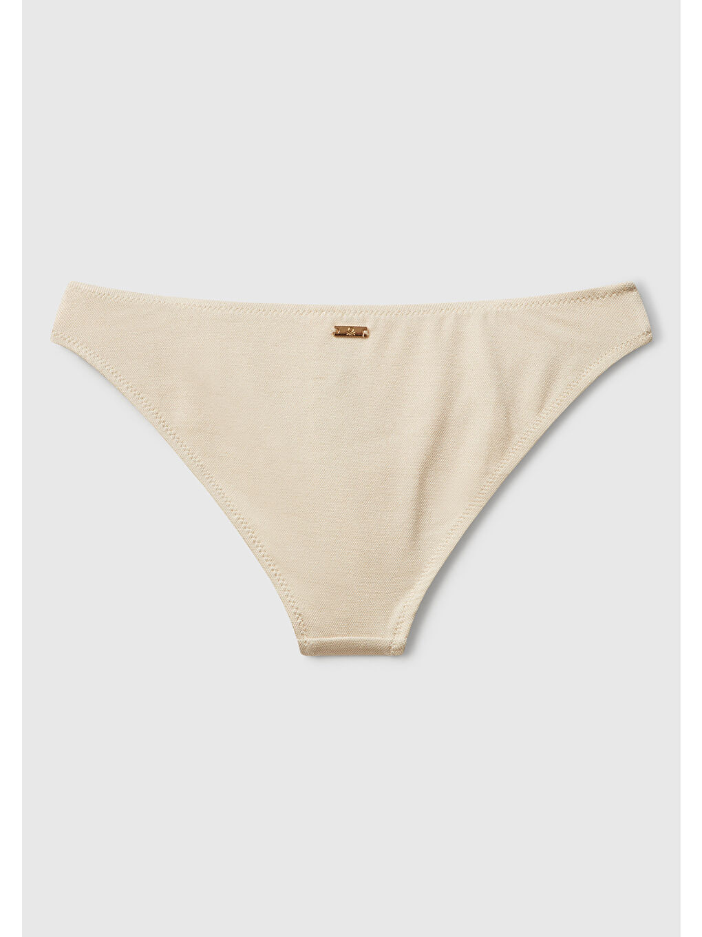 Kadın Bej Simli Klasik Kesim Normal Bel Bikini Altı-1