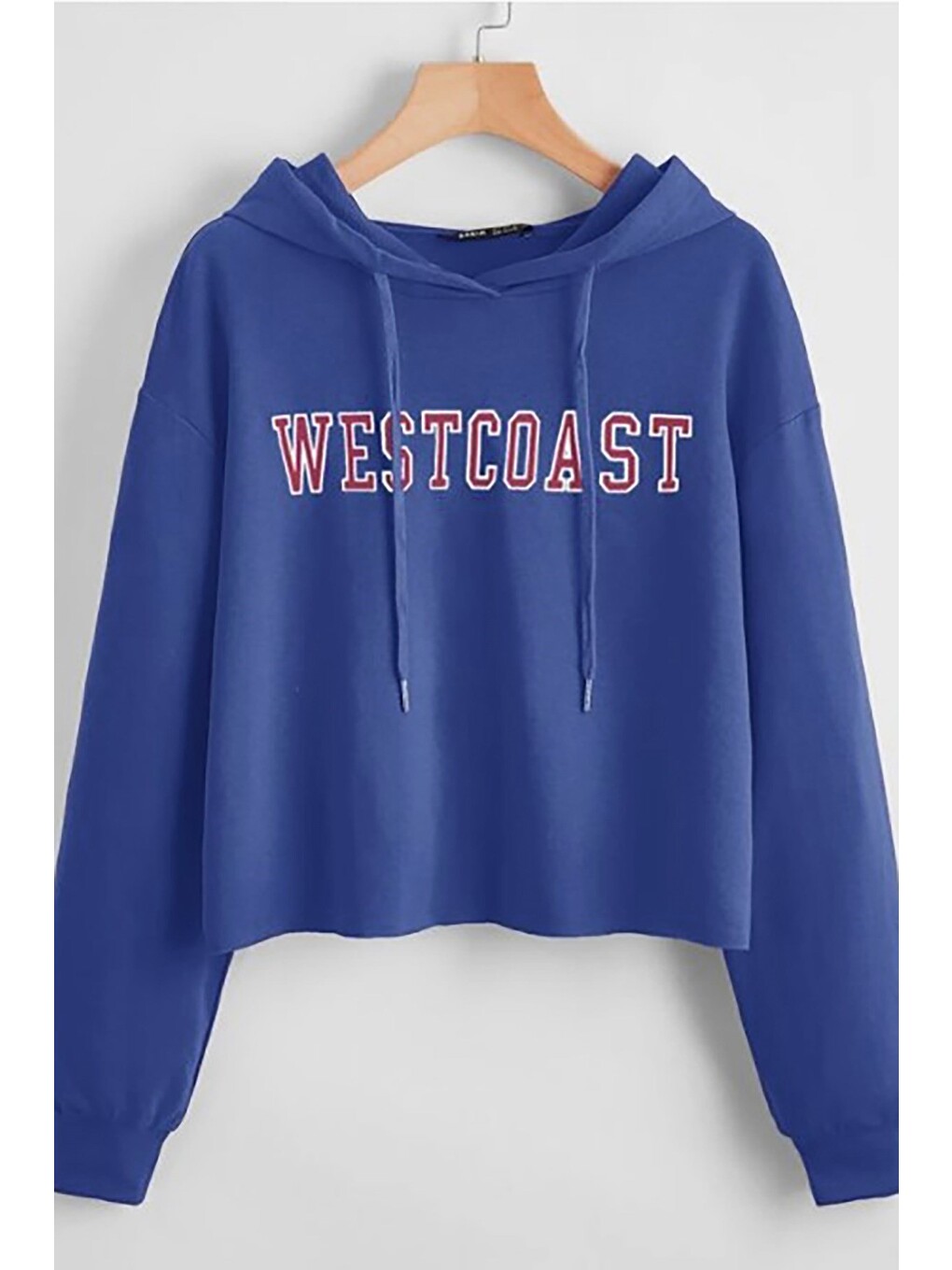 Mavi Kapüşonlu Saks Sweatshirt Mg809