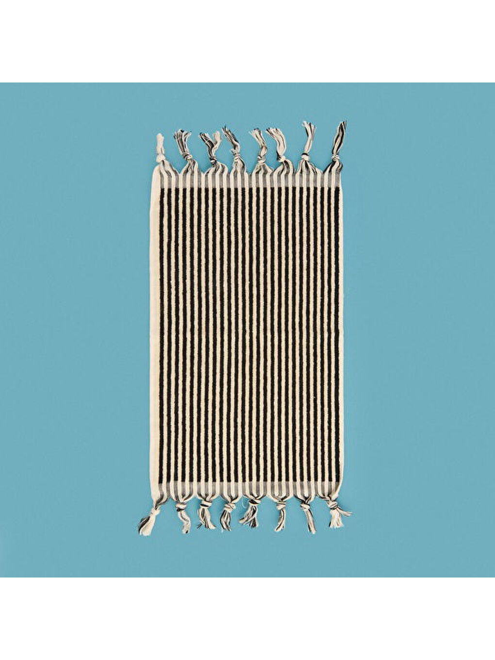 Lila Soft Helga El Havlusu - Ekru / Siyah - 30x50 cm-4