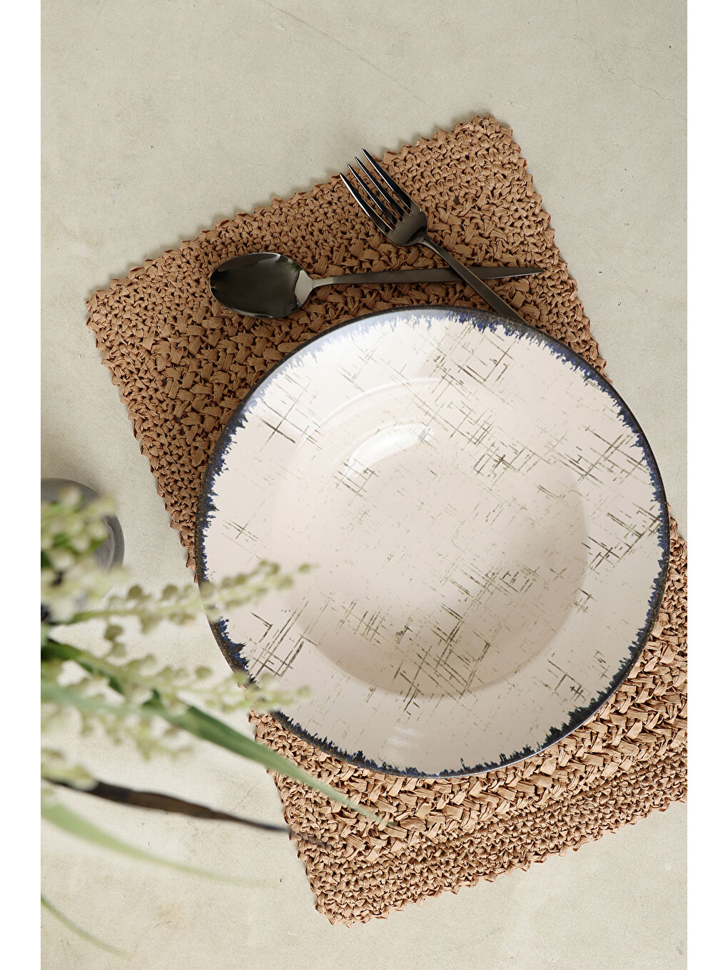 Karışık Delta Makarna Tabağı 26 Cm-2