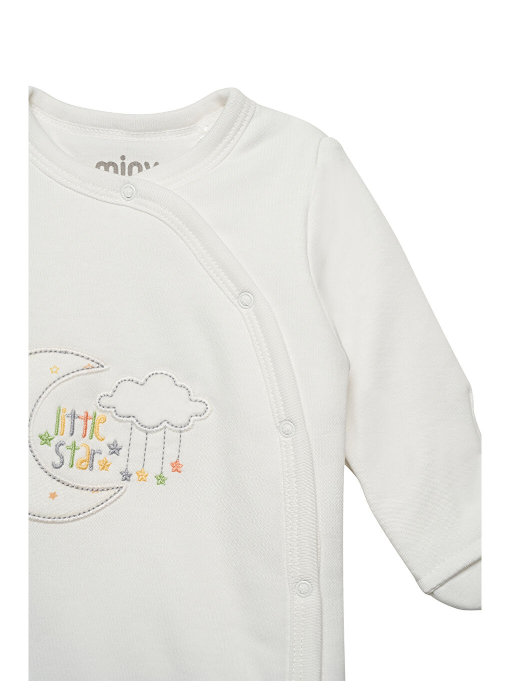 Minycenter Beyaz Unisex Bebek Uyku Tulumu - 4