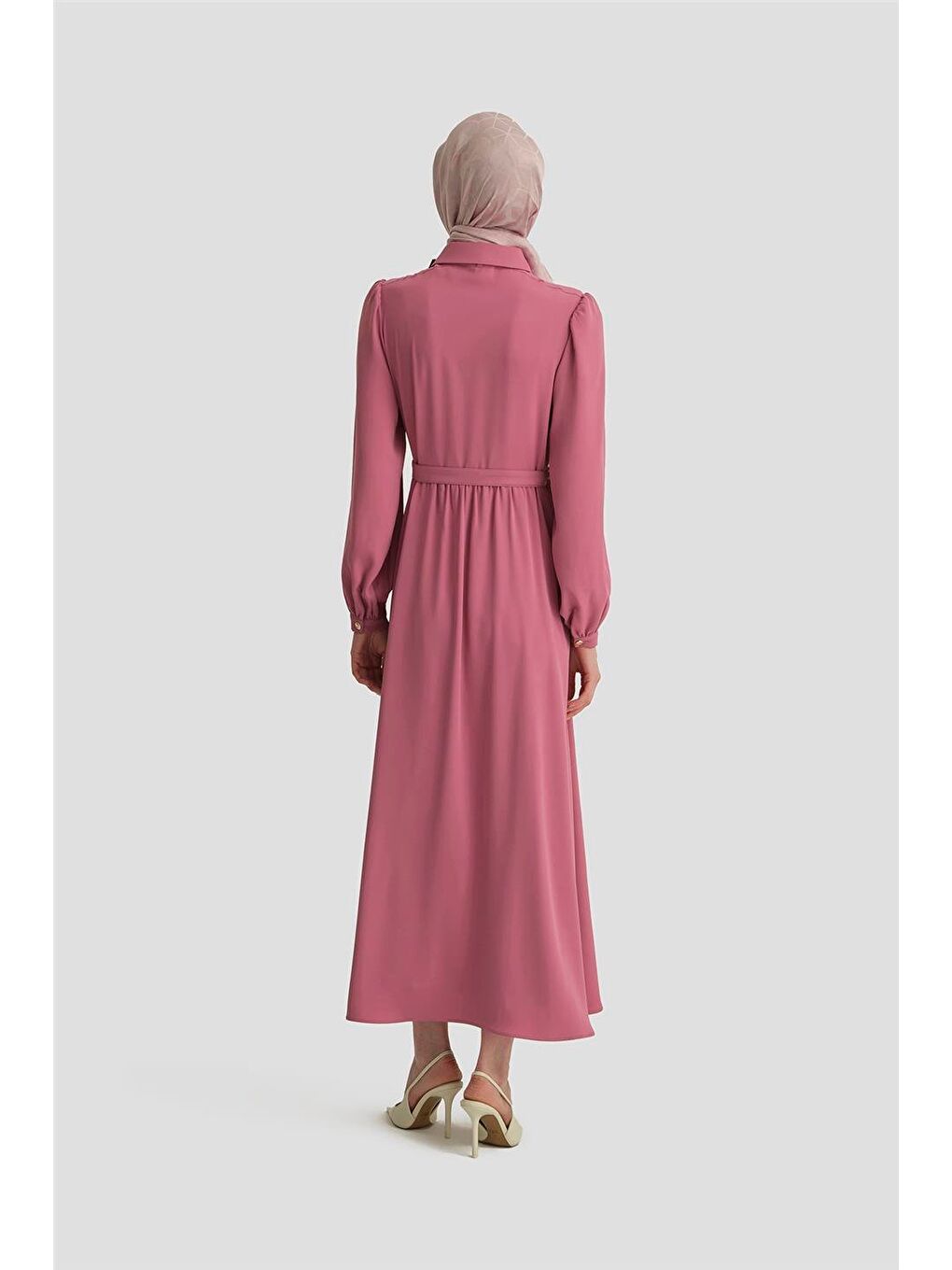 Pembe Seyyar Yaka Kurdeleli Elise 25Y9016 Sümbül-4