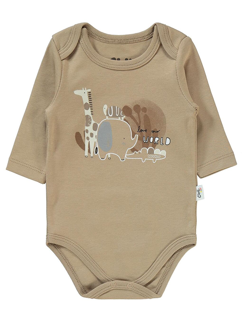 Kahverengi Baby Erkek Bebek 3'lü Takım 3-12 Ay Kahve-2