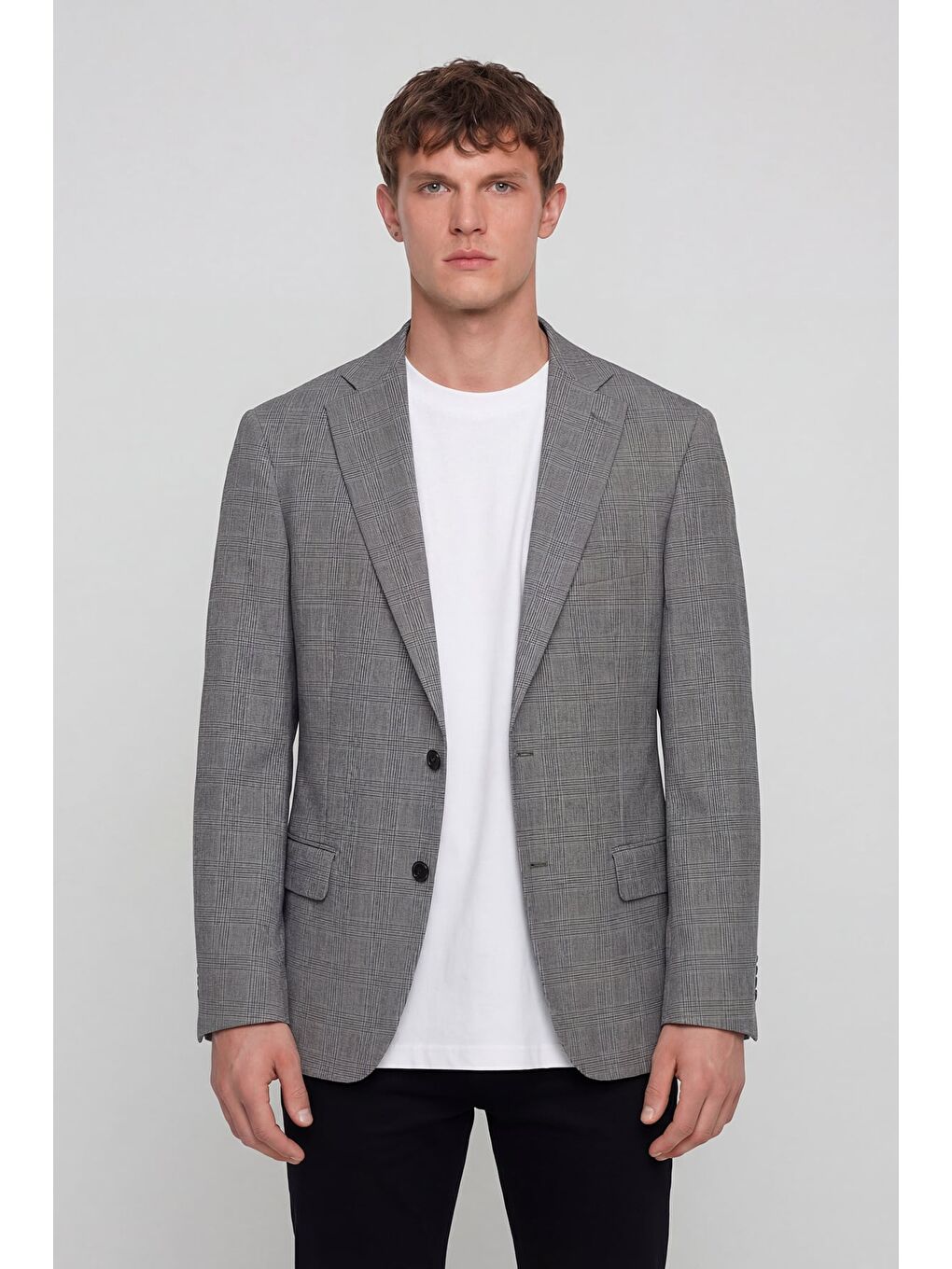 Gri Erkek Klasik Ceket