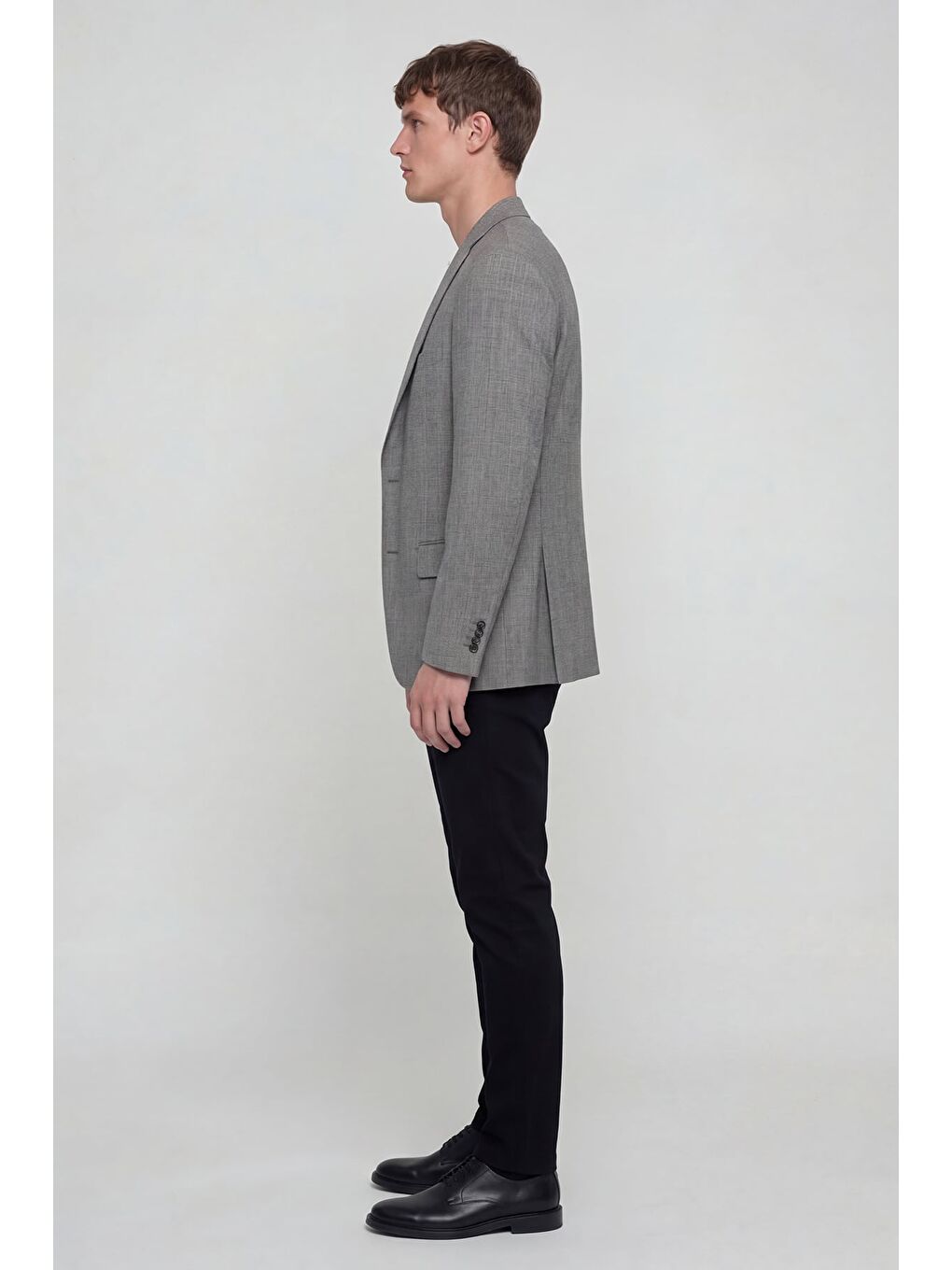 Gri Erkek Klasik Ceket-2