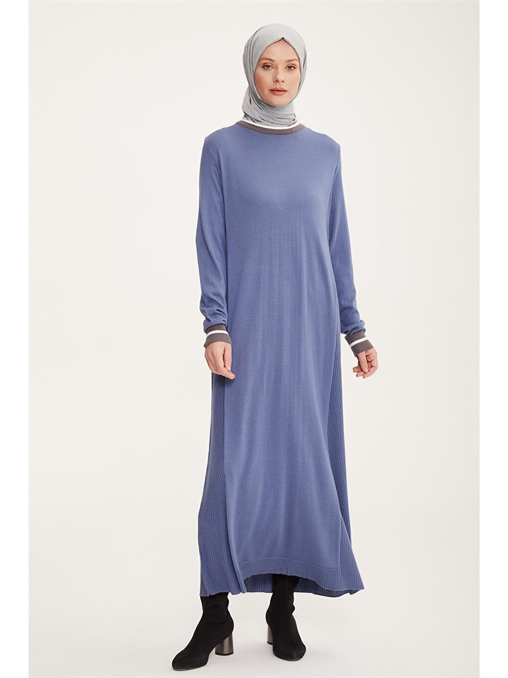 Mavi Elbise 22kd4243-1