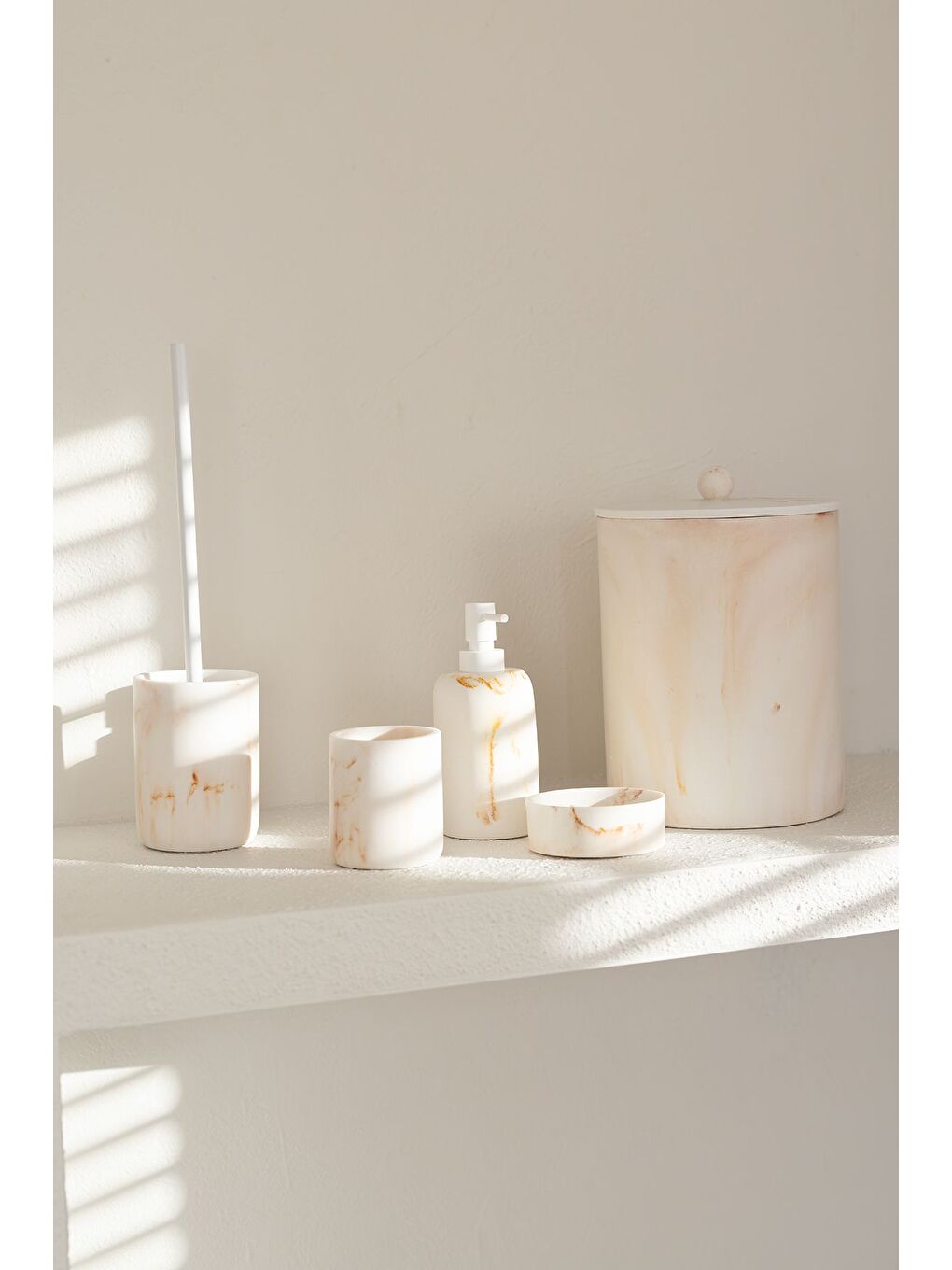 Cloud 5 Parca Banyo Seti Bej