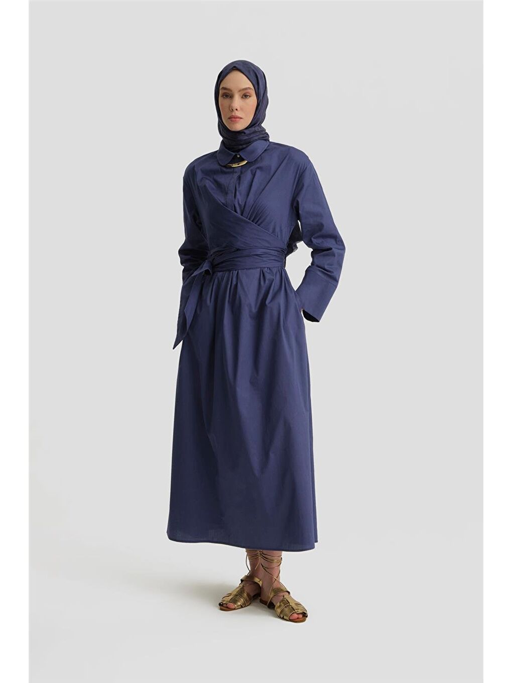 Mavi Anvelop Elbise 25Y9000 Puslu Mor