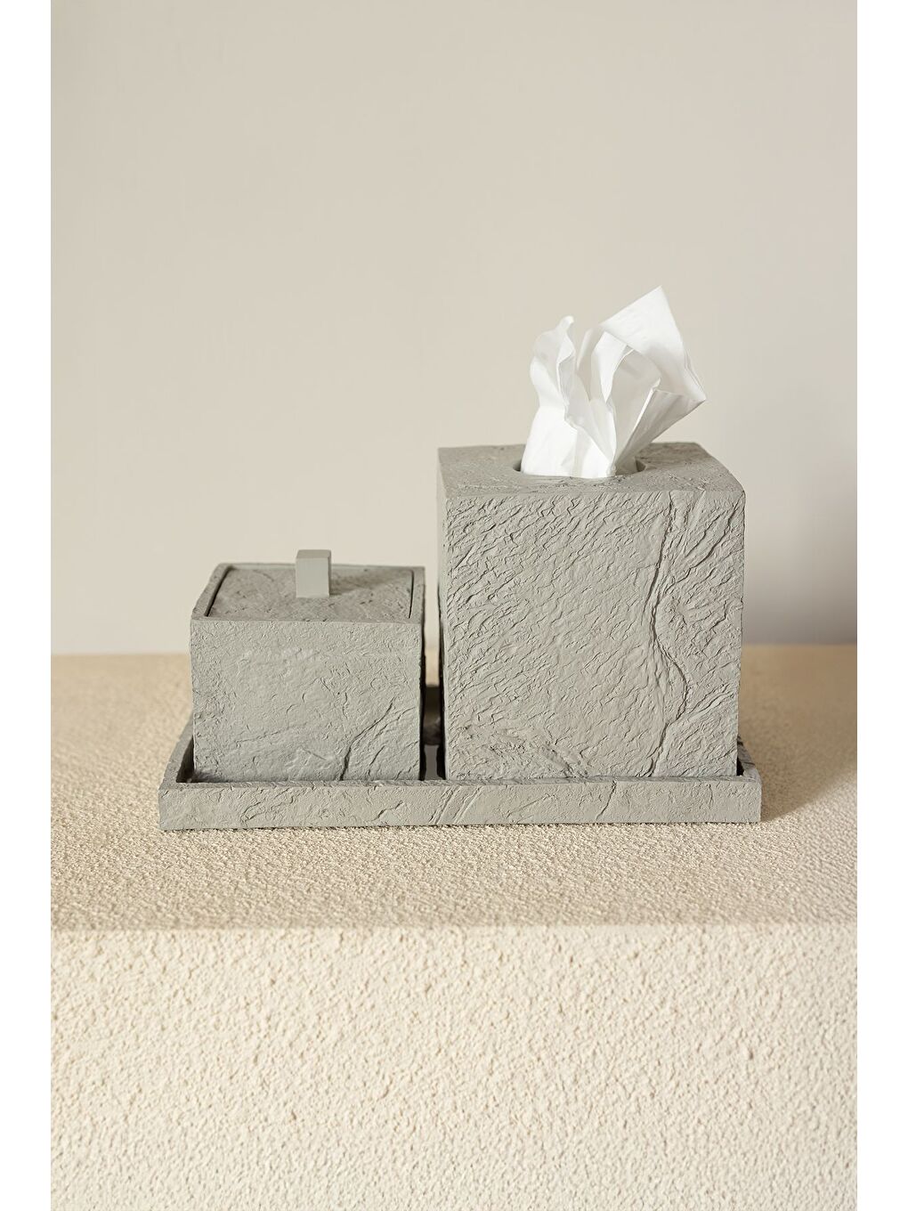 Terra 3 Parça Banyo Seti Gri