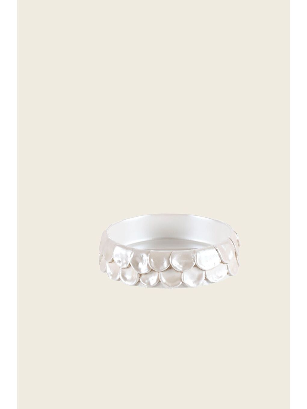 Ekru Lindy 5 Parça Banyo Seti Krem-3