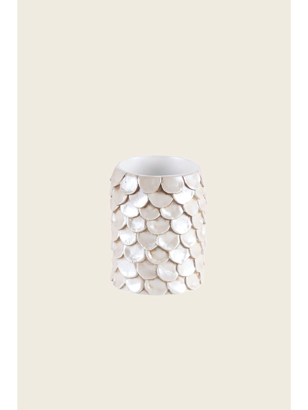 Ekru Lindy 5 Parça Banyo Seti Krem-4