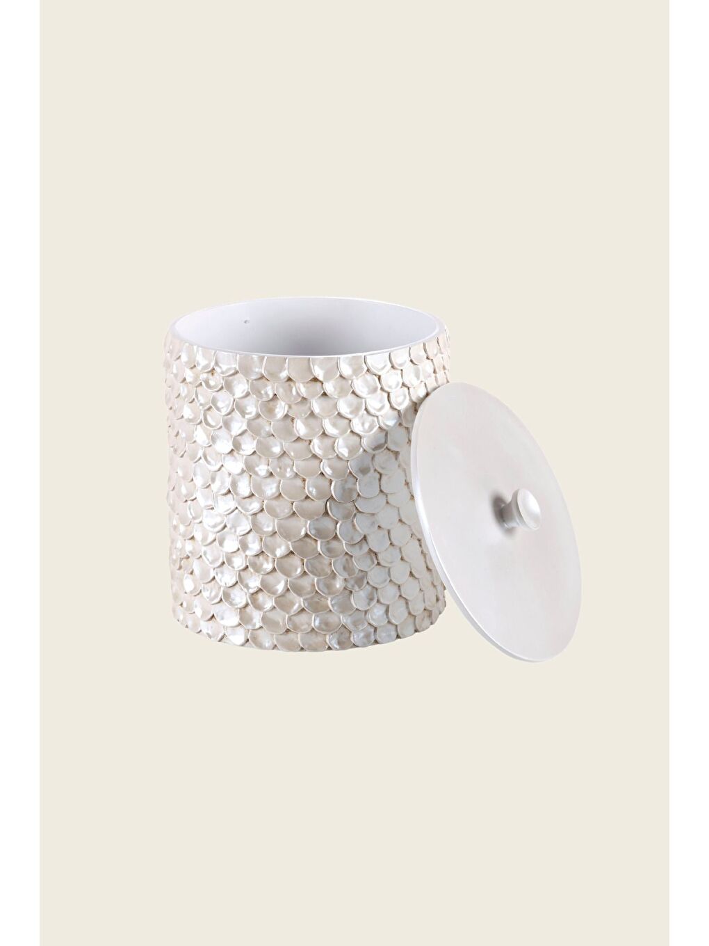 Ekru Lindy 5 Parça Banyo Seti Krem-6