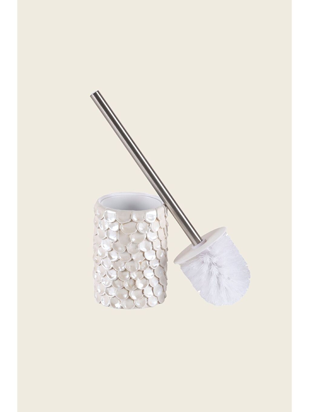 Ekru Lindy 5 Parça Banyo Seti Krem-7