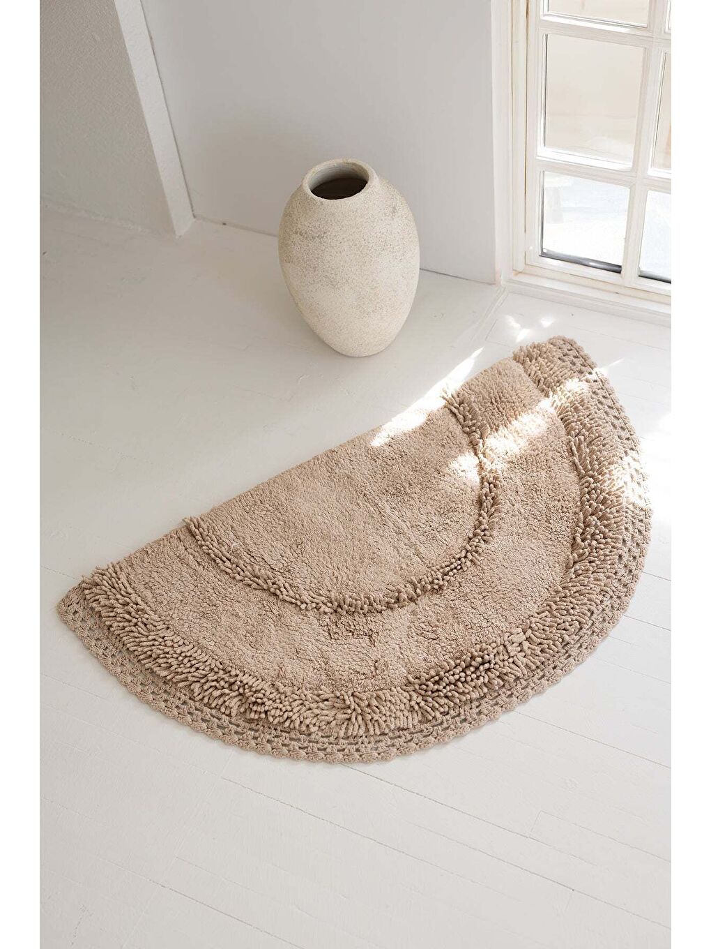 Kahverengi Moon  100 Pamuk Banyo Paspası Mocha 50x80