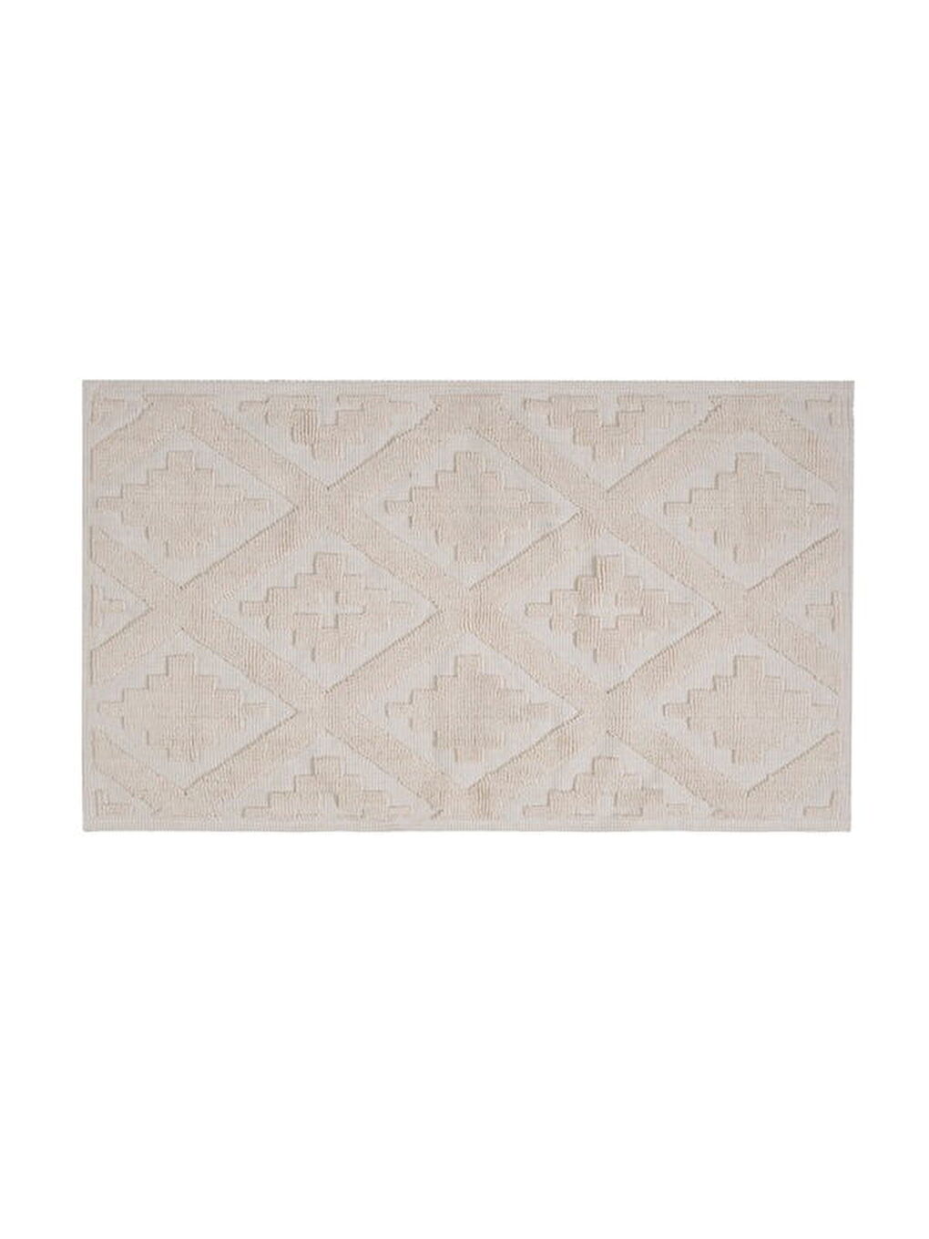 Soft Nil 2'li Banyo Paspası - Ekru - 60x100 cm + 50x60 cm-1