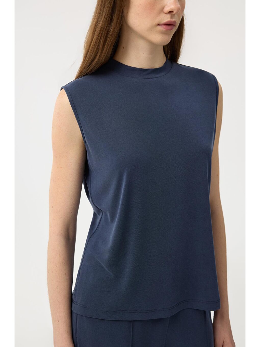 Modal Cupra Sıfır Kol Body Lacivert-2