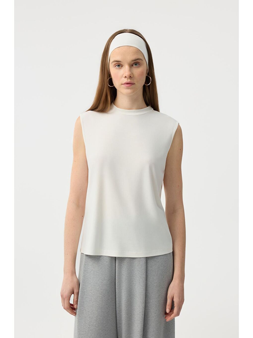 Modal Cupra Sıfır Kol Body Ekru