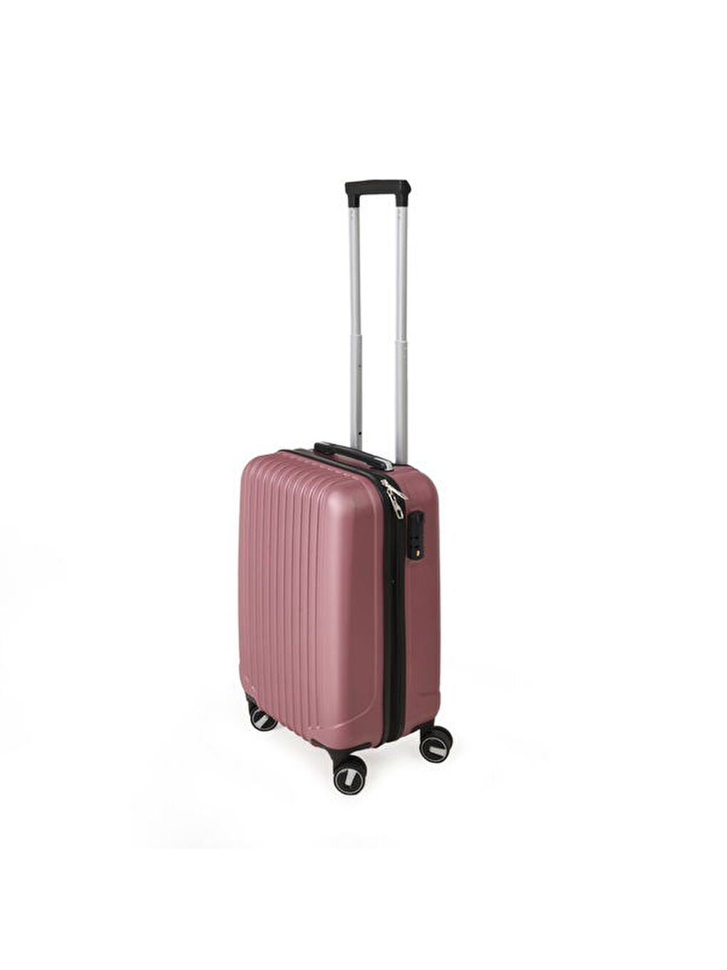 Pembe Travel Line Kabin Boy ABS Valiz - Gülkurusu - 57x37x23 cm-3