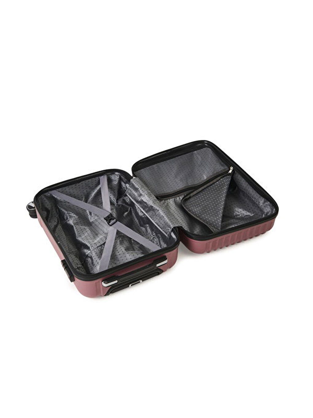 Pembe Travel Line Kabin Boy ABS Valiz - Gülkurusu - 57x37x23 cm-4