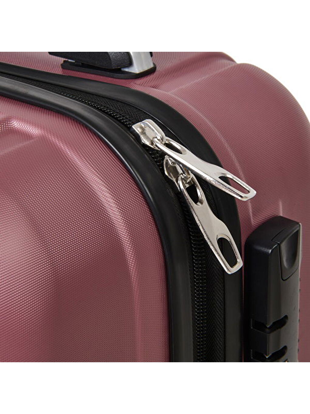 Pembe Travel Line Kabin Boy ABS Valiz - Gülkurusu - 57x37x23 cm-5