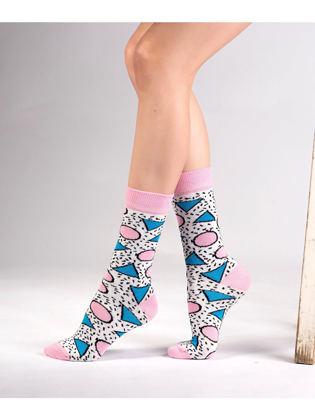 Ozzy Socks Karişik 6 Çift Organik Pamuklu Dikişsiz Kadın Çok Renkli Desenli Çorap - 1