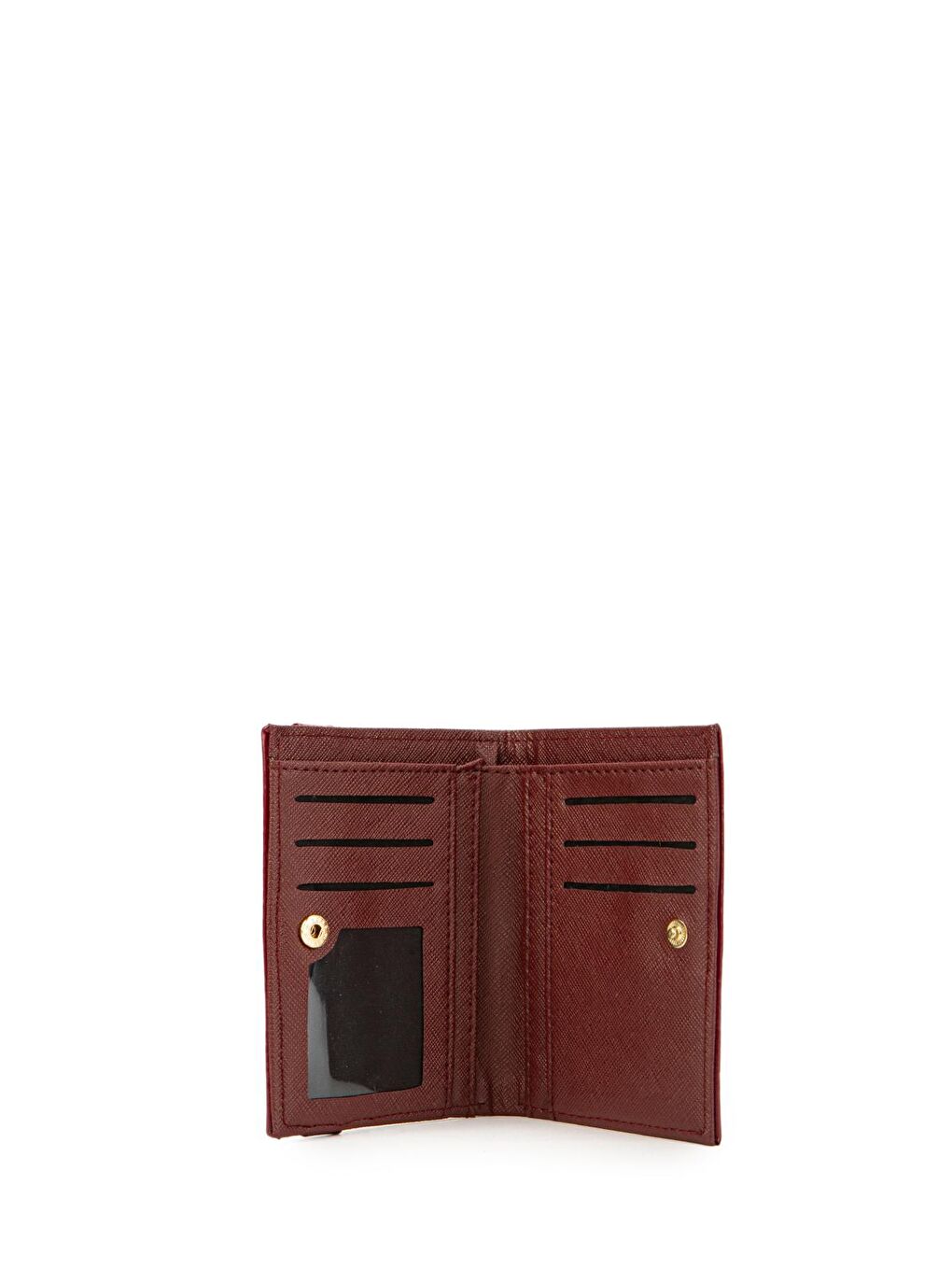 Önü Tokalı ZC146 Kadın Cüzdan Rugan Bordo-1