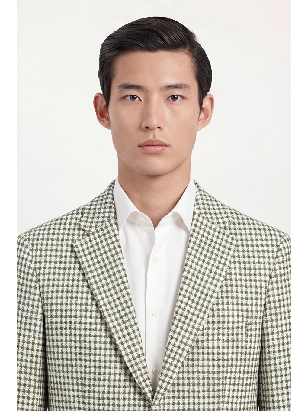 Giotelli Erkek Açık Yeşil Dar Kesim Roma Kalıp Viskon Desenli Torba Cep Mono Yaka  6 Drop Ceket-3