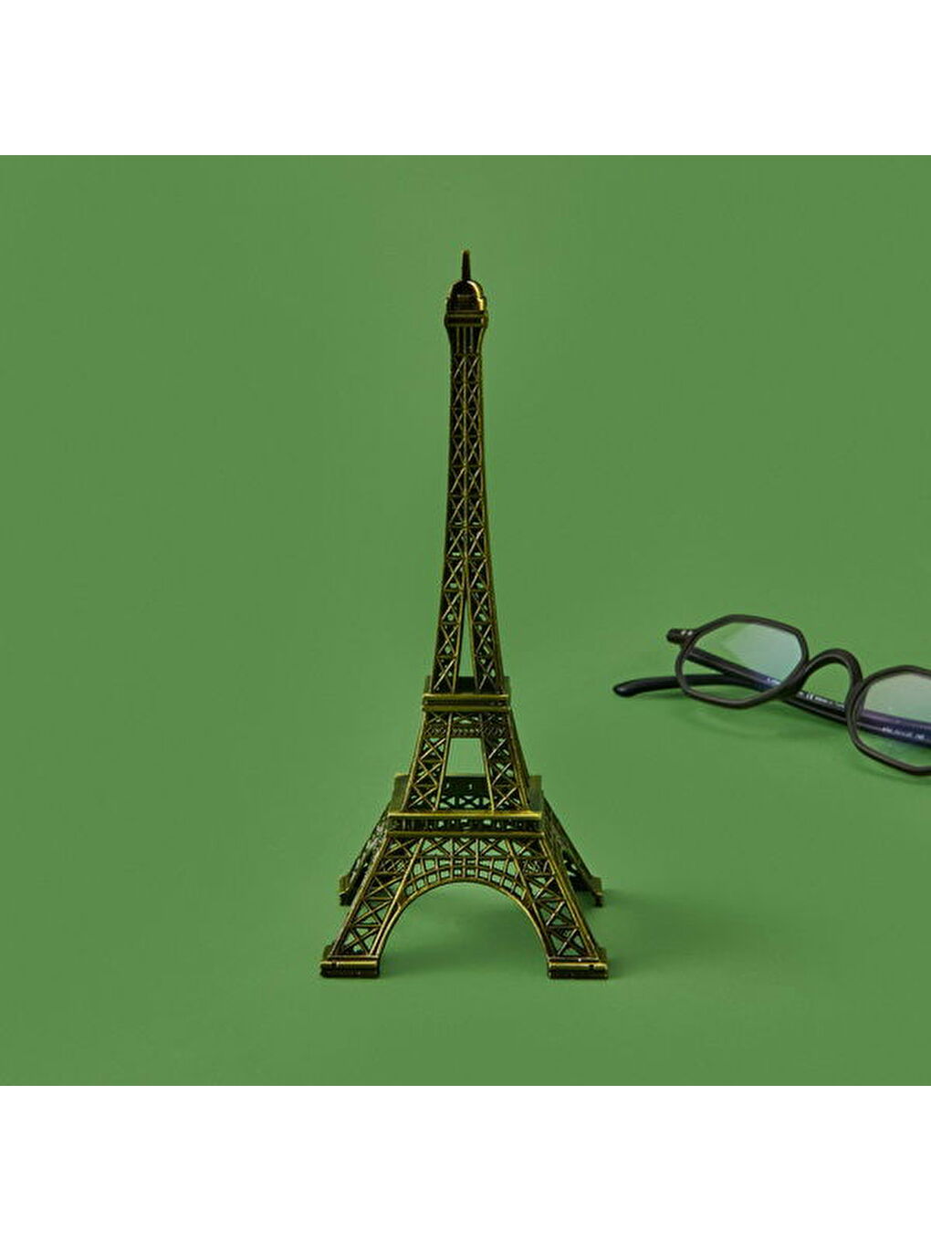 Sarı Eyfel Kulesi - Gold - 18 cm-3