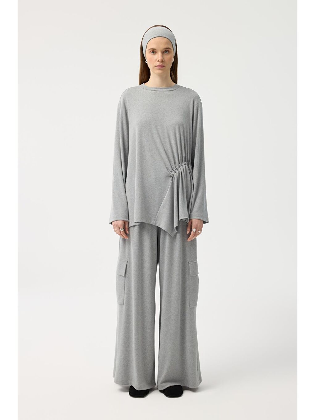 Modal Cupra Kargo Cepli Takım Gri Melanj-1