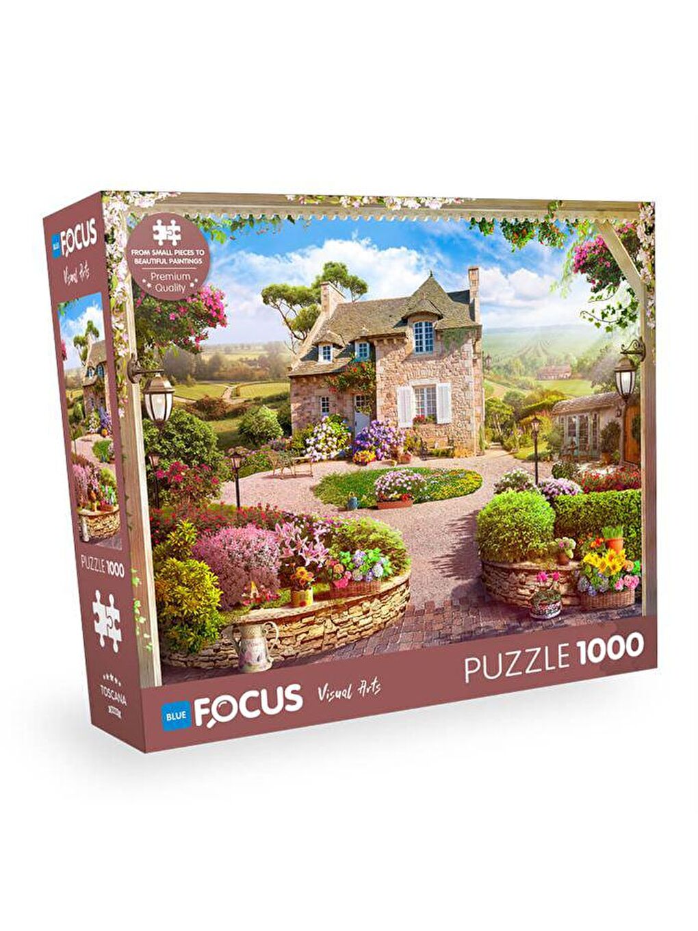 Blue Focus Karışık 1000 Parça Puzzle Toscana