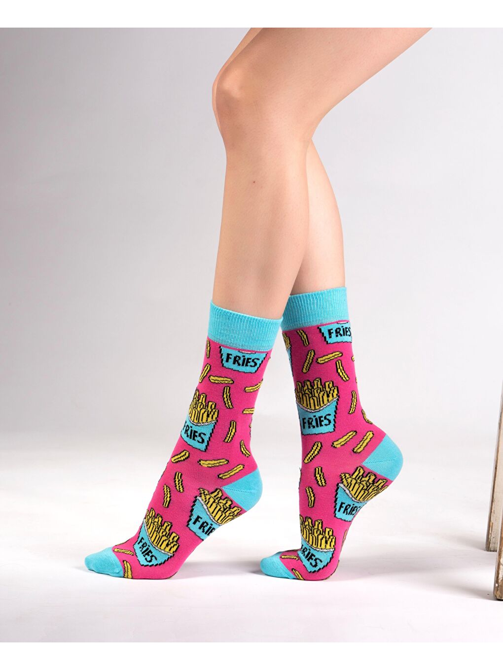 Ozzy Socks Karişik 6 Çift Organik Pamuklu Dikişsiz Kadın Çok Renkli Desenli Çorap - 5
