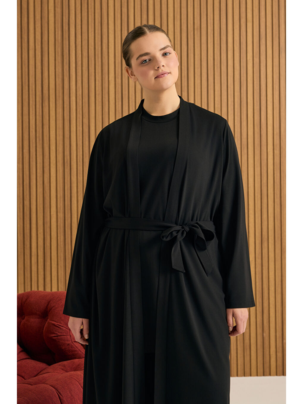 Siyah Rayon Sabahlık-2