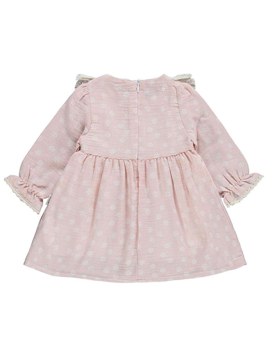 Lüks Roba Fistolu Bandanalı 6-18 Ay Elbise - Pembe 6-9 Ay-1