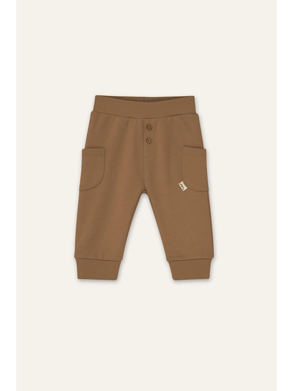 Unisex Bebek Organik İkili Takım - Bej-2