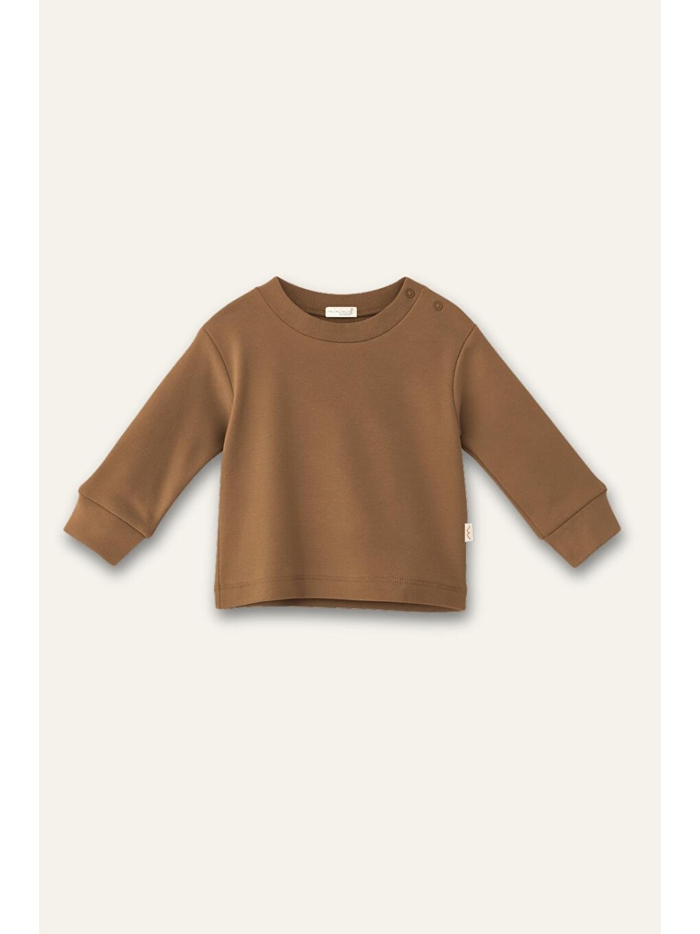 Unisex Bebek Organik İkili Takım - Bej-3