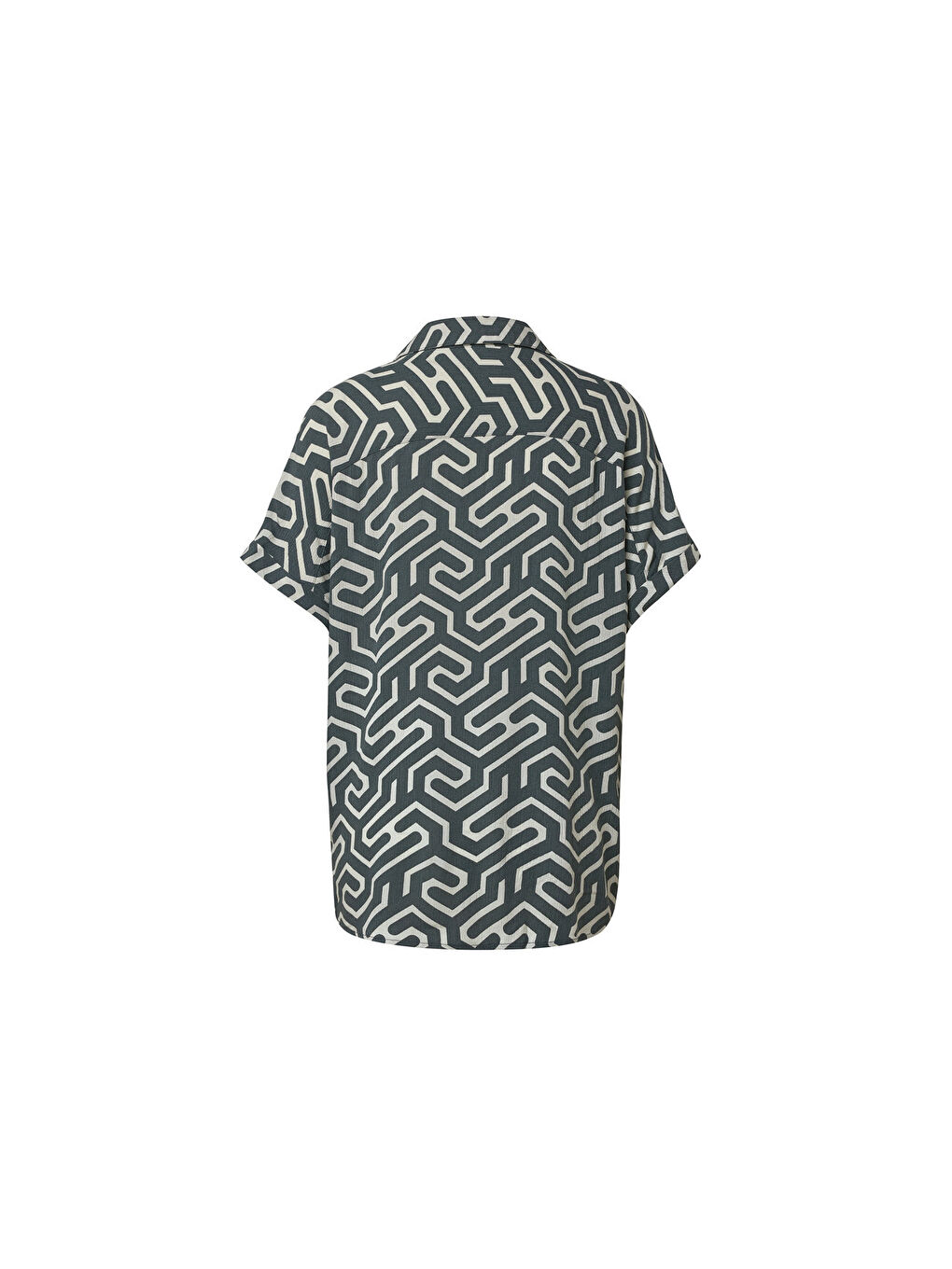 Yeşil Kadın Bluz, Kısa Kollu-2