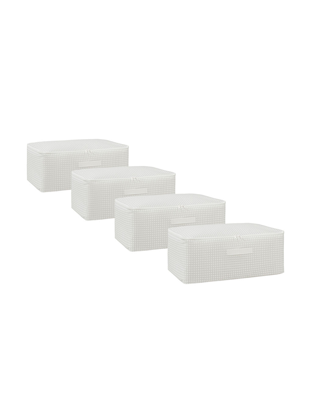 4'lü Orta Boy Gri Pötikare Hurç Set 52 x 28 x 21 cm-5